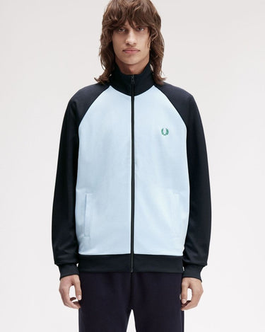 Fred Perry Contrast Sleeve Track Jacket Track Blue/Navy - KYOTO - Fred Perry