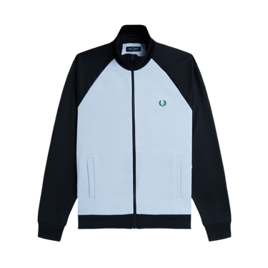 Fred Perry Contrast Sleeve Track Jacket Track Blue/Navy - KYOTO - Fred Perry