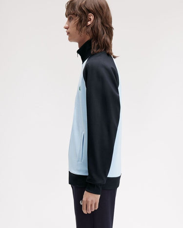 Fred Perry Contrast Sleeve Track Jacket Track Blue/Navy - KYOTO - Fred Perry