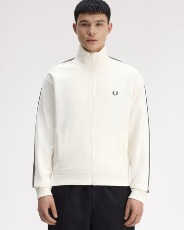 Fred Perry CONTRAST TAPE TRACK JACKET Tobacco - KYOTO - Fred Perry