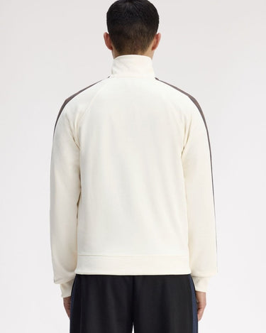 Fred Perry CONTRAST TAPE TRACK JACKET Tobacco - KYOTO - Fred Perry