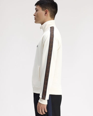 Fred Perry CONTRAST TAPE TRACK JACKET Tobacco - KYOTO - Fred Perry