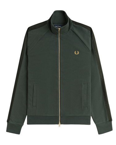 Fred Perry DASH TAPED TRACK JACKET Court Green - KYOTO - Fred Perry