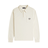 Fred Perry Embroidered Champion Collared Sweatshirt Ecru - KYOTO - Fred Perry