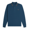 Fred Perry LS TWIN TIPPED FP SHIRT STONE - KYOTO - Fred Perry