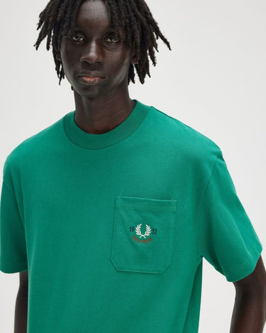 Fred Perry Relaxed 1952 - T-shirt LABEL GREEN - KYOTO - Fred Perry