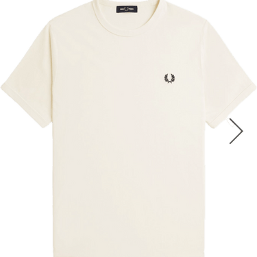 Fred Perry RINGER T - SHIRT ecru - KYOTO - Fred Perry