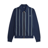 Fred Perry Striped Collared Track Jacket TENNIS BLUE - KYOTO - Fred Perry