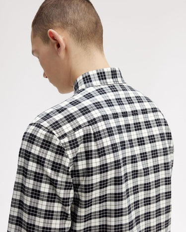 Fred Perry TARTAN OXFORD SHIRT Ecru - KYOTO - Fred Perry