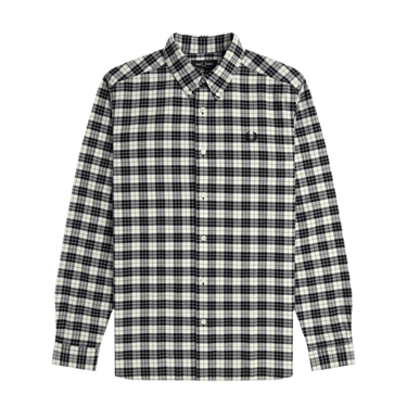 Fred Perry TARTAN OXFORD SHIRT Ecru - KYOTO - Fred Perry