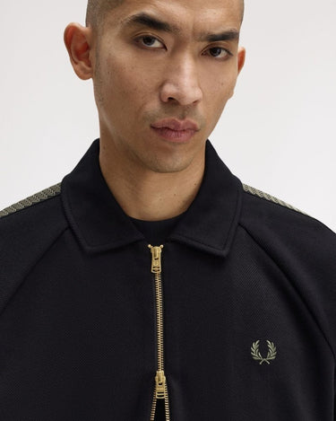 Fred Perry TENNIS GRIP TAPED TRK JKT Black - KYOTO - Fred Perry