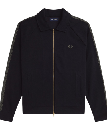 Fred Perry TENNIS GRIP TAPED TRK JKT Black - KYOTO - Fred Perry