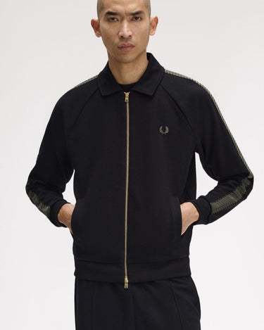 Fred Perry TENNIS GRIP TAPED TRK JKT Black - KYOTO - Fred Perry