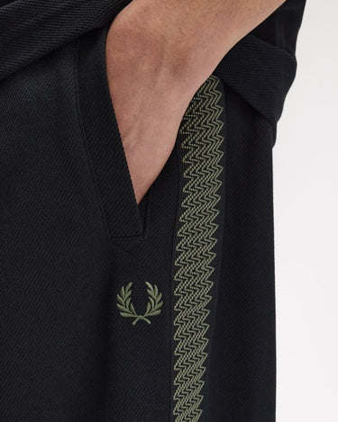 Fred Perry TENNIS GRIP TAPED TRK PANT Black - KYOTO - Fred Perry