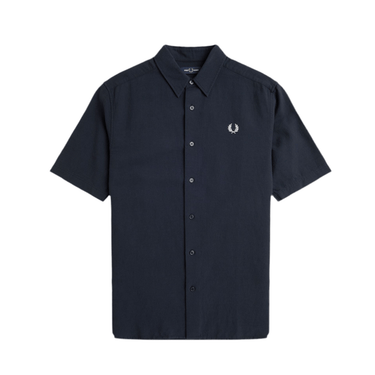 Fred Perry TEXTURED SEERSUCKER Polo Navy - KYOTO - Fred Perry