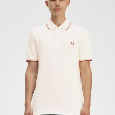 Fred Perry Twin Tipped polo Shirt beige - KYOTO - Fred Perry