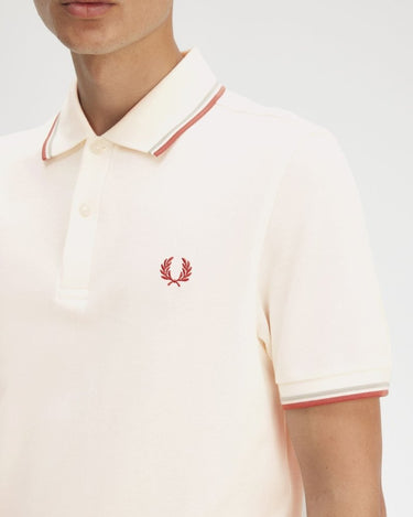 Fred Perry Twin Tipped polo Shirt beige - KYOTO - Fred Perry