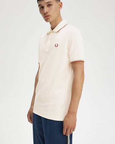 Fred Perry Twin Tipped polo Shirt beige - KYOTO - Fred Perry