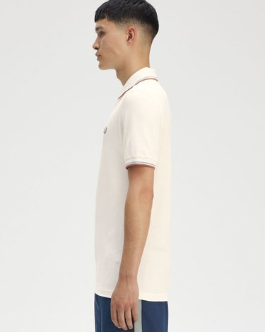 Fred Perry Twin Tipped polo Shirt beige - KYOTO - Fred Perry