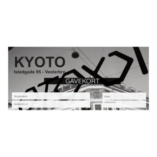 Gavekort / Giftcard NOT for webshop - KYOTO - Kyoto