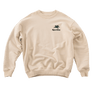 Goodies Sportiv 550GMS PREMIUM HUMMUS CREWNECK PUFF PRINT ECRU - KYOTO - Goodies Sportive