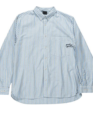 Goodies Sportiv BB OXFORD SHIRT BLUE/WHITE - KYOTO - Goodies Sportive
