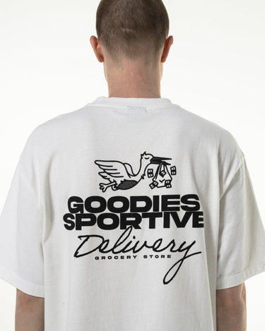 Goodies Sportiv DELIVERY WHITE TEE WHITE - KYOTO - Goodies Sportive