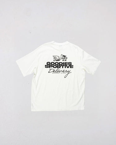 Goodies Sportiv DELIVERY WHITE TEE WHITE - KYOTO - Goodies Sportive