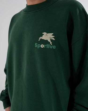 Goodies Sportive 550G PREMIUM GREEN CREWNECK - KYOTO - Goodies Sportive