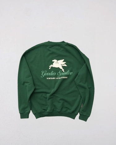 Goodies Sportive 550G PREMIUM GREEN CREWNECK - KYOTO - Goodies Sportive