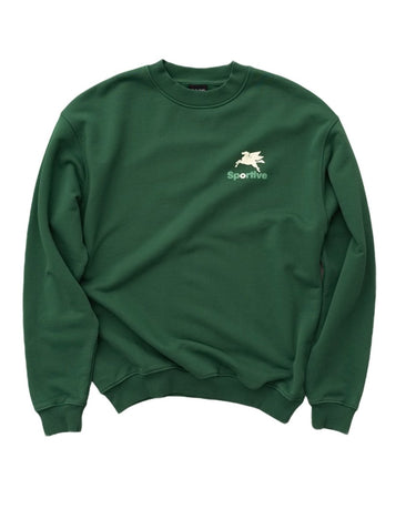 Goodies Sportive 550G PREMIUM GREEN CREWNECK - KYOTO - Goodies Sportive