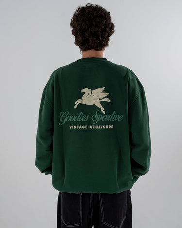 Goodies Sportive 550G PREMIUM GREEN CREWNECK - KYOTO - Goodies Sportive