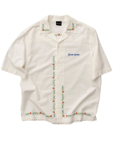 Goodies Sportive CHARDONNAY FLOWER SHIRT WHITE - KYOTO - Goodies Sportive