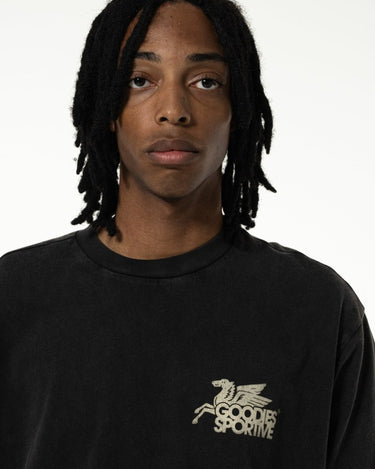 Goodies Sportive DUSTY PREMIUM PEGASUS TEE BLACK - KYOTO - Goodies Sportive
