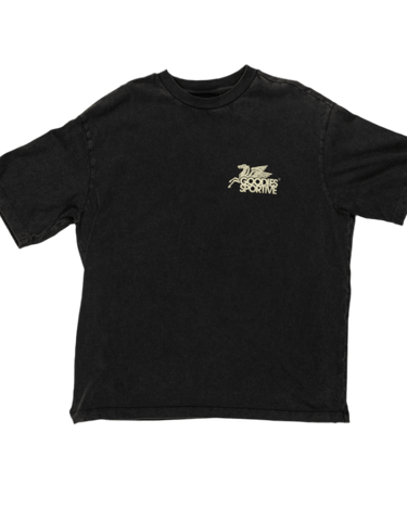Goodies Sportive DUSTY PREMIUM PEGASUS TEE BLACK - KYOTO - Goodies Sportive