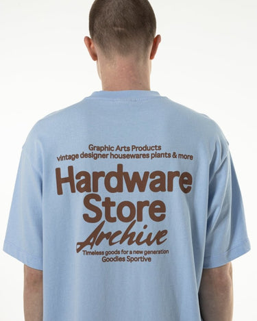 Goodies Sportive HARDWARE STORE TEE BLUE/BROWN - KYOTO - Goodies Sportive