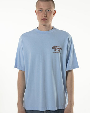 Goodies Sportive HARDWARE STORE TEE BLUE/BROWN - KYOTO - Goodies Sportive