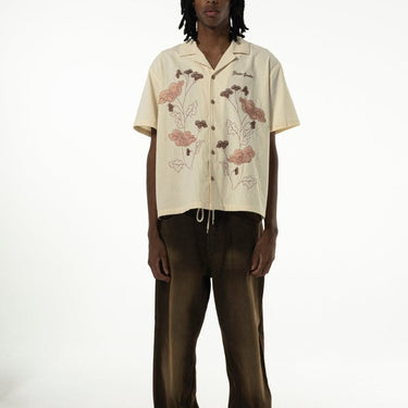 Goodies Sportive KEEP THE FLOWERS SHIRT ECRU - KYOTO - Goodies Sportive