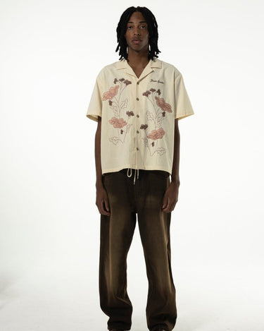 Goodies Sportive KEEP THE FLOWERS SHIRT ECRU - KYOTO - Goodies Sportive