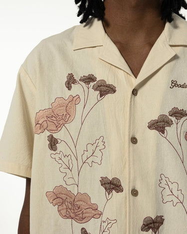 Goodies Sportive KEEP THE FLOWERS SHIRT ECRU - KYOTO - Goodies Sportive