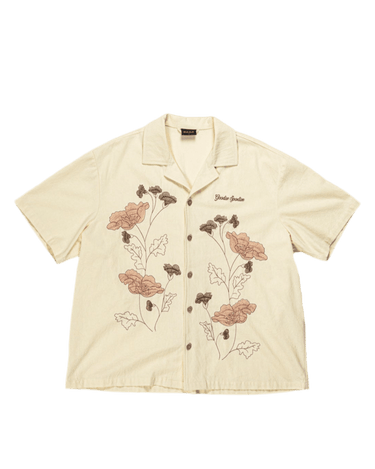 Goodies Sportive KEEP THE FLOWERS SHIRT ECRU - KYOTO - Goodies Sportive