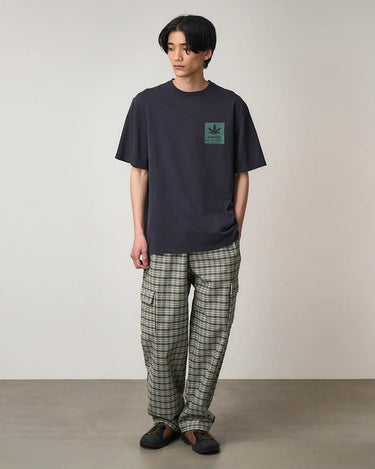 Gramicci HEMP TEE NAVY PIGMENT - KYOTO - Gramicci