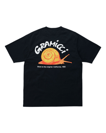 Gramicci SNAIL T-shirts VINTAGE BLACK - KYOTO - Gramicci