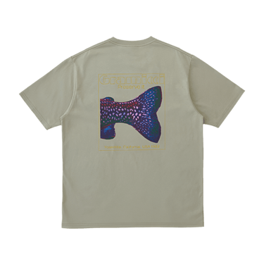 Gramicci TROUTTAIL TEE Beige - KYOTO - Gramicci