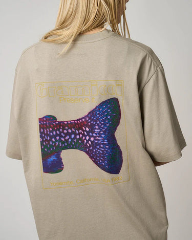 Gramicci TROUTTAIL TEE Beige - KYOTO - Gramicci