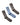 H2OFagerholt Suck Socks 3 - pack Brown/Light Blue - KYOTO - H2OFagerholt