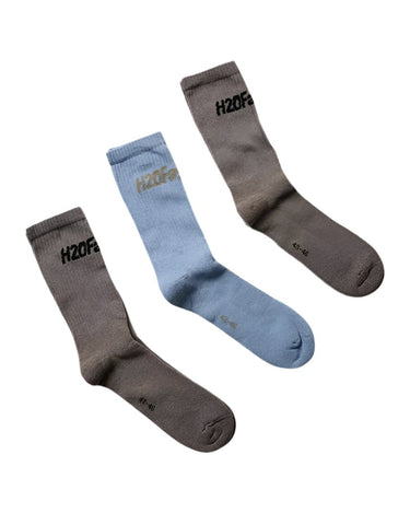 H2OFagerholt Suck Socks 3 - pack Brown/Light Blue - KYOTO - H2OFagerholt