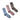 H2OFagerholt Suck Socks 3 - pack Brown/Light Pink/Light Blue - KYOTO - H2OFagerholt