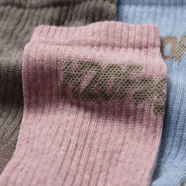 H2OFagerholt Suck Socks 3 - pack Brown/Light Pink/Light Blue - KYOTO - H2OFagerholt