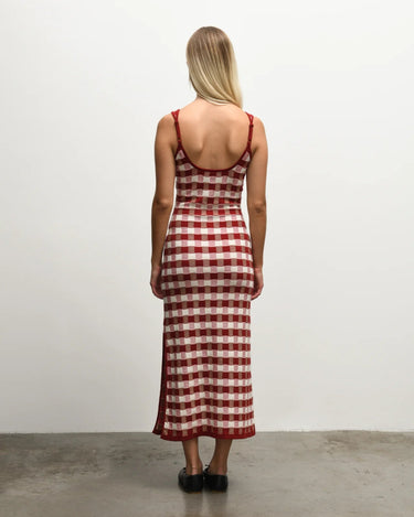 House of Sunny PICNIC HOCKNEY Kjole RED CHECK - KYOTO - House of Sunny